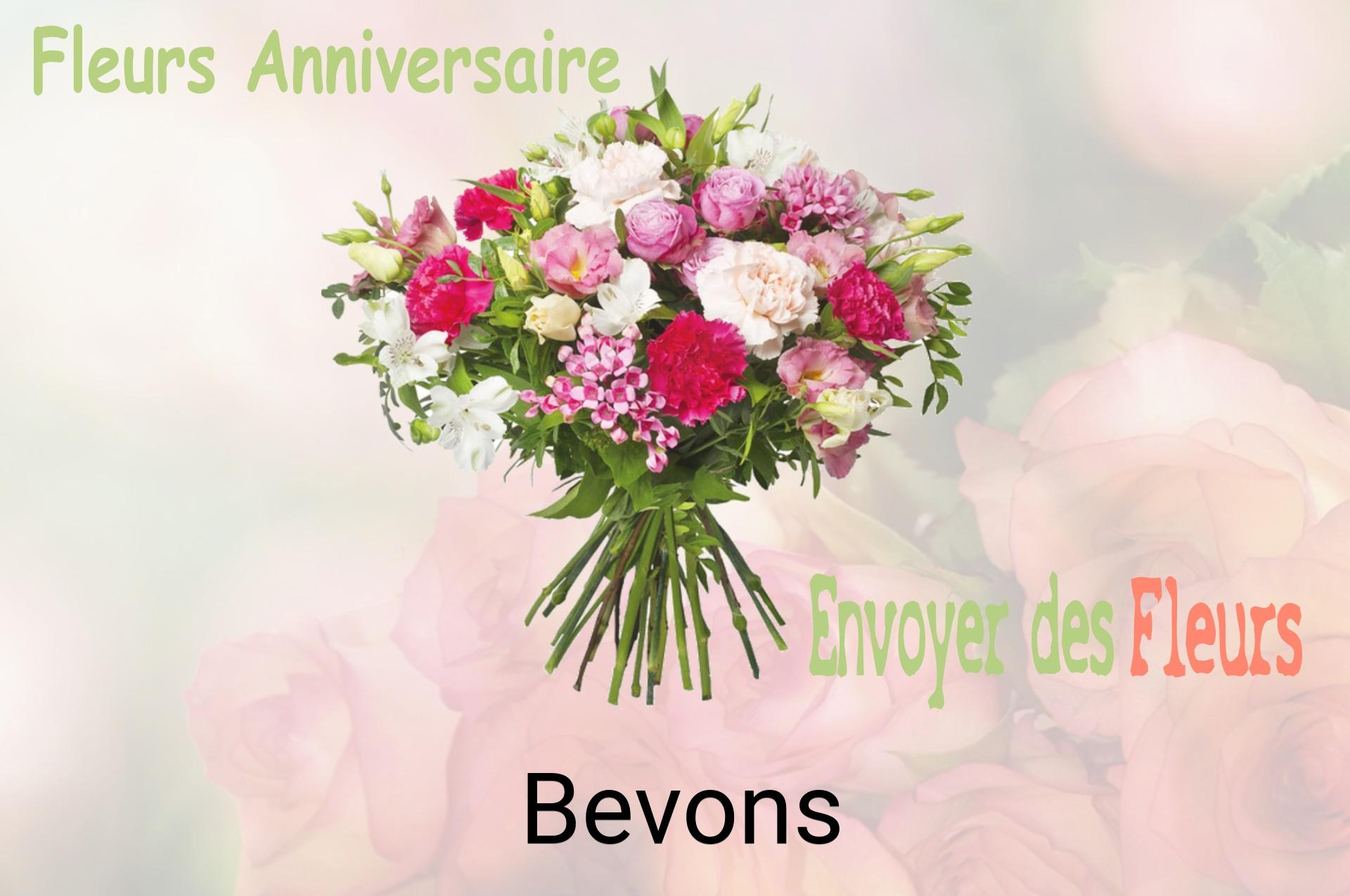 Bouquet de fleurs d’anniversaire livré à Bevons